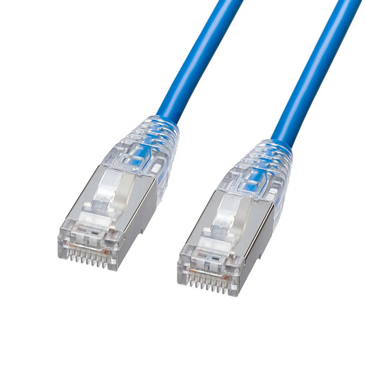 Category 7 LAN Cable (Slim, Flexible, Anti-Snag Connector) KB-SL7YS-01BL