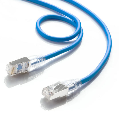 Category 7 LAN Cable (Slim, Flexible, Anti-Snag Connector) KB-SL7YS-01BL