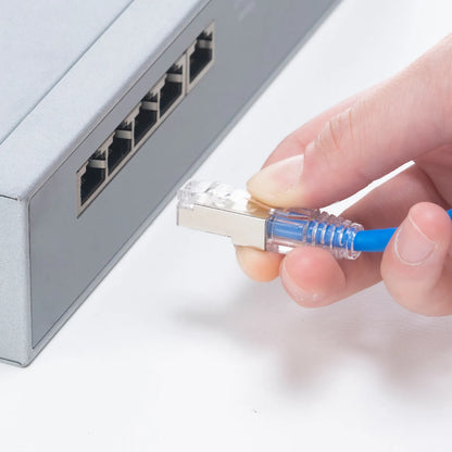Category 7 LAN Cable (Slim, Flexible, Anti-Snag Connector) KB-SL7YS-01BL