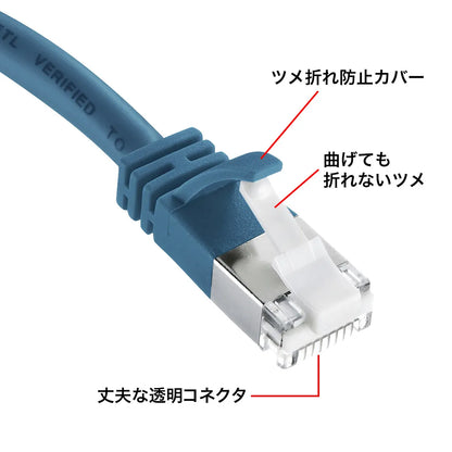 ツメ折れ防止カテゴリ5eSTPLANケーブル KB-STPTS-01BL