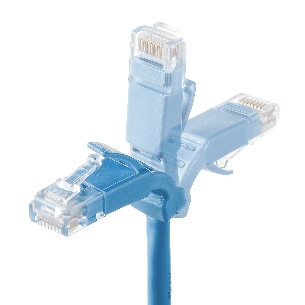 L-shaped Category 5e stranded LAN cable KB-T5YL-003LB