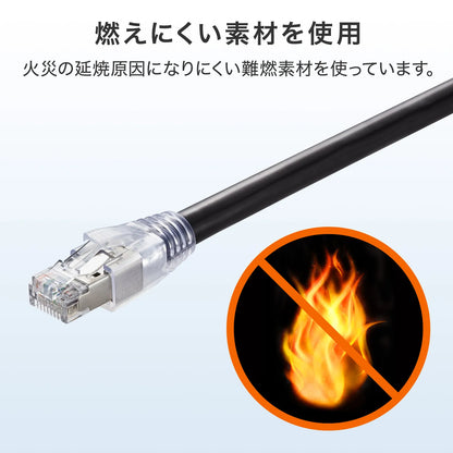 Category 6A Outdoor LAN Cable KB-T6AAD-10BK