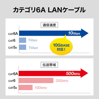Category 6A Outdoor LAN Cable KB-T6AAD-10BK