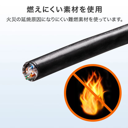Category 6A Outdoor LAN Cable Only KB-T6AAD-CB300BKN