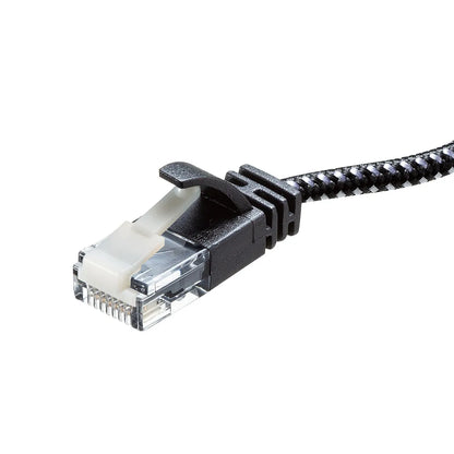Category 6A Slim Mesh LAN Cable with Anti-Snag Connector KB-T6AME-01BKW