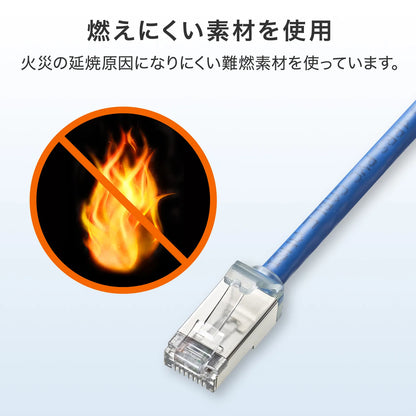 Category 6A STP LAN Cable (Ultra Short Boot) KB-T6ASB-01BL