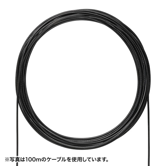Outdoor waterproof Category 6A LAN cable only KB-T6AWP-CB300BK