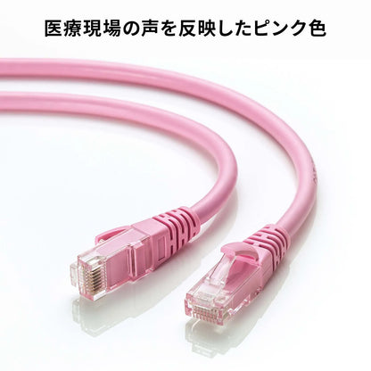 Category 6A Stranded LAN Cable (Pink, 3m) KB-T6AY-03P