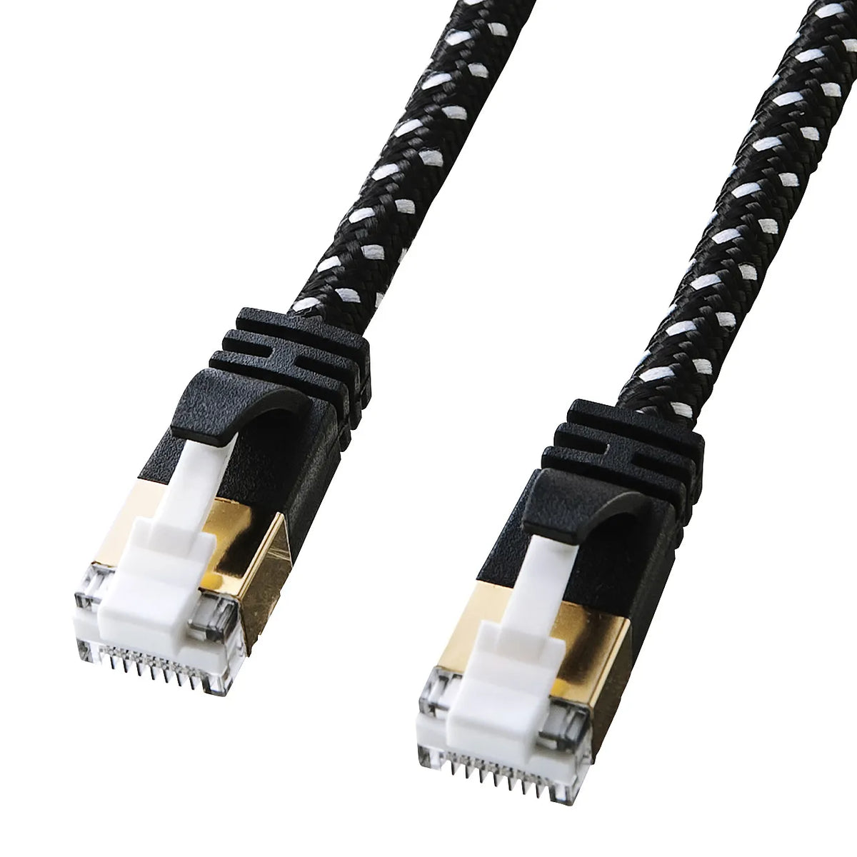 Category 7 Slim Mesh LAN Cable with Anti-Snag Connector KB-T7ME-01BKW