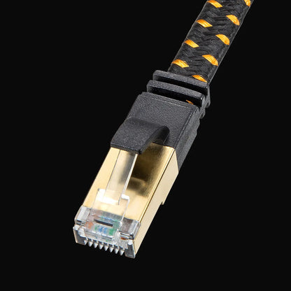 Category 8 Mesh Flat LAN Cable KB-T8MEFL-01BK