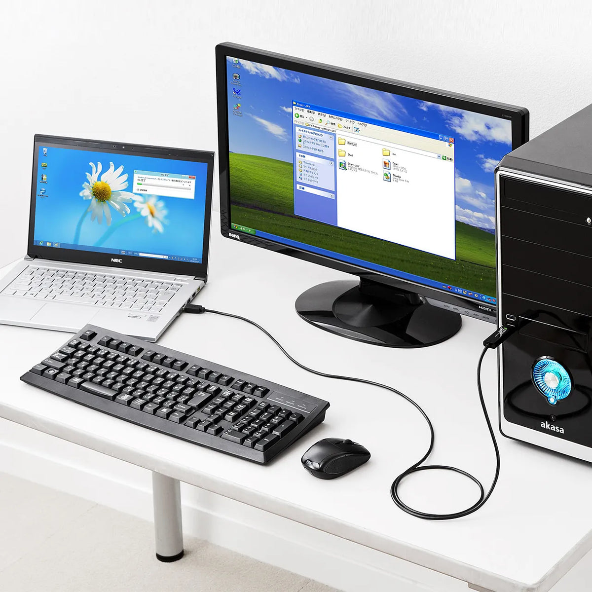 ドラッグ＆ドロップ対応USB3.0リンクケーブル(Mac/Windows対応） KB-USB-LINK4