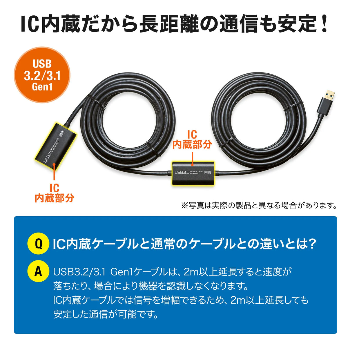 USB3.0アクティブリピーターケーブル10m KB-USB-R310