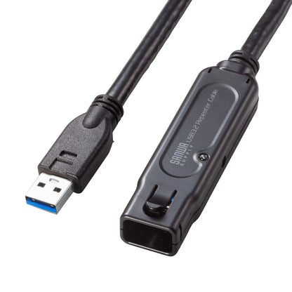 USB 3.2 Active Repeater Cable, 10m (with anti-disconnection locking mechanism) KB-USB-RLK310