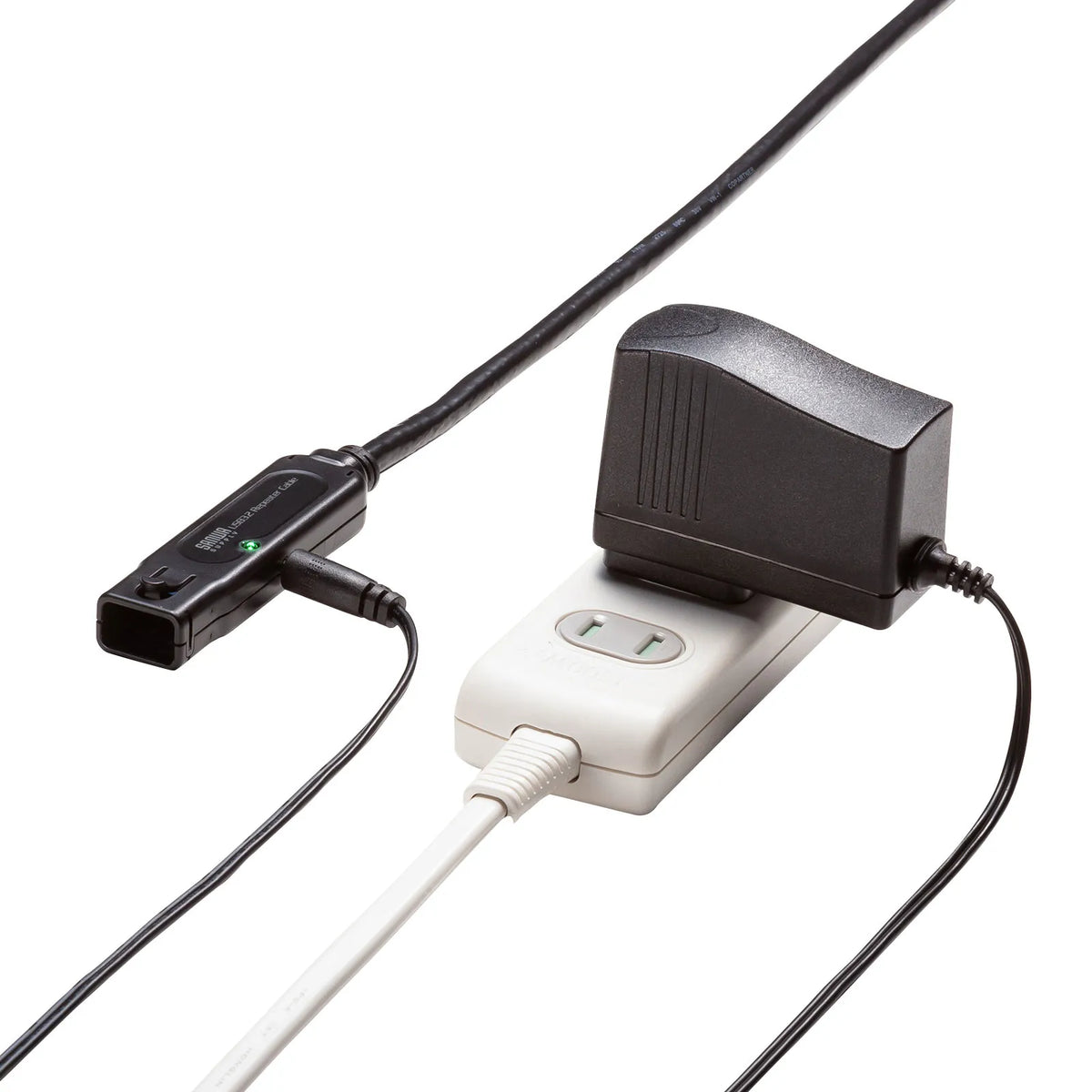 USB 3.2 Active Repeater Cable, 15m (with anti-disconnection locking mechanism) KB-USB-RLK315
