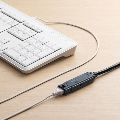 USB 3.2 Active Repeater Cable, 15m (with anti-disconnection locking mechanism) KB-USB-RLK315