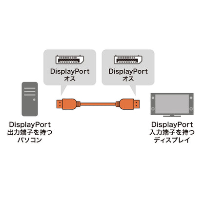 DisplayPort ver2.1 cable 1m (DP40) KC-DP4010