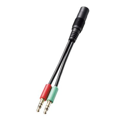 Headset adapter cable (4-pole female to 3-pole male x2) KM-A24-005