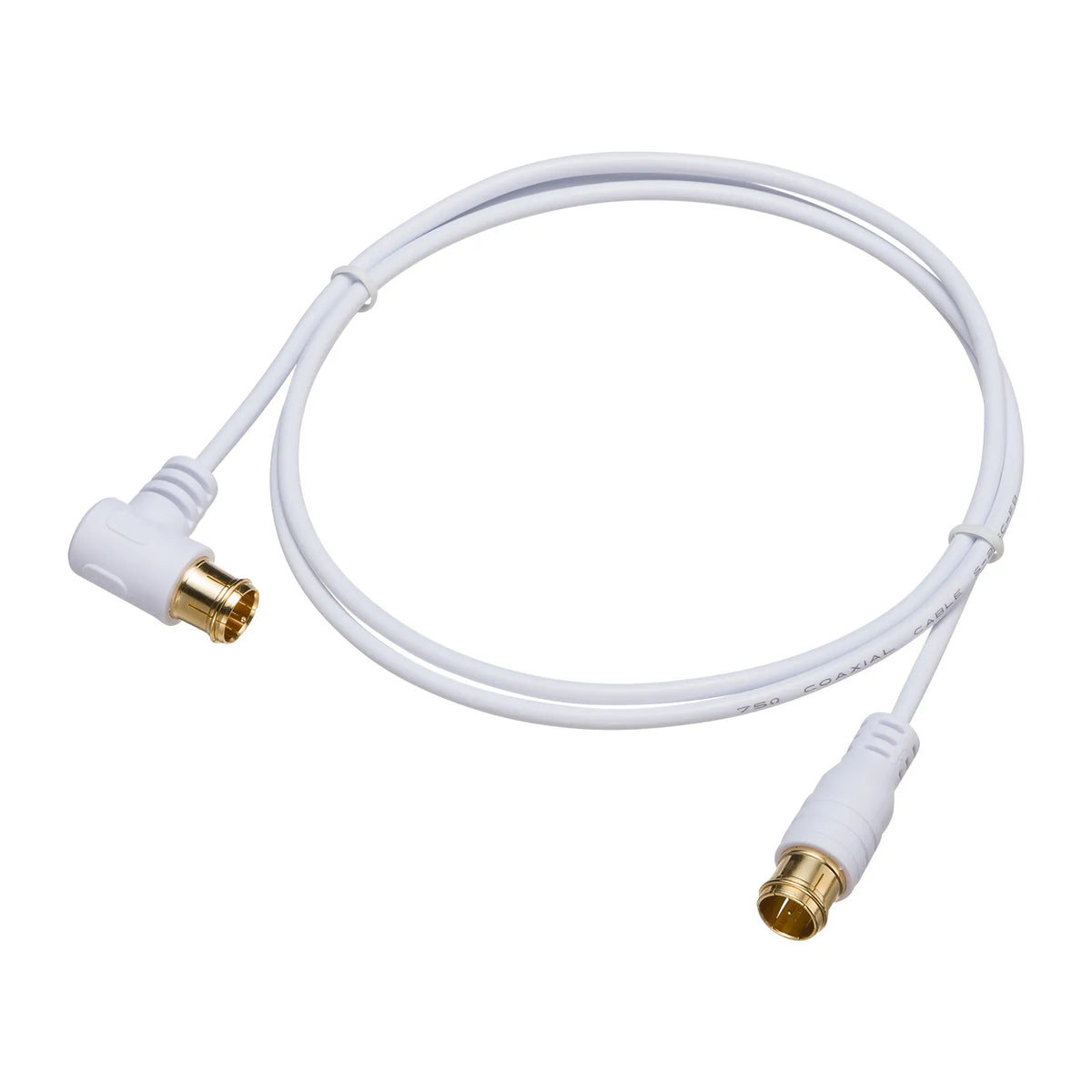 Ultra-thin antenna cable, S2.5C-FB, L-shaped connector on one end, 1m, KM-AT26-10W
