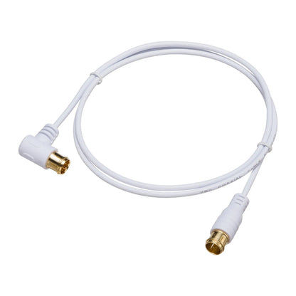 Ultra-thin antenna cable, S2.5C-FB, L-shaped connector on one end, 1m, KM-AT26-10W