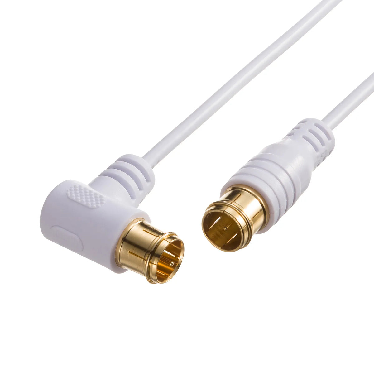 Ultra-thin antenna cable, S2.5C-FB, L-shaped connector on one end, 3m, KM-AT26-30W