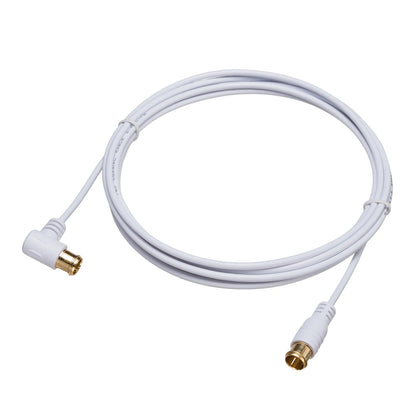 Ultra-thin antenna cable, S2.5C-FB, L-shaped connector on one end, 3m, KM-AT26-30W