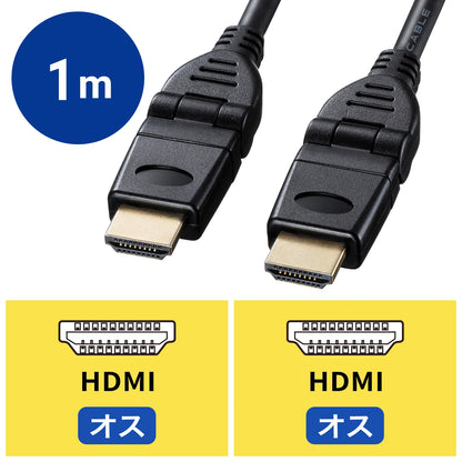 ハイスピードHDMIケーブル（3Dコネクタ） KM-HD20-3D10N