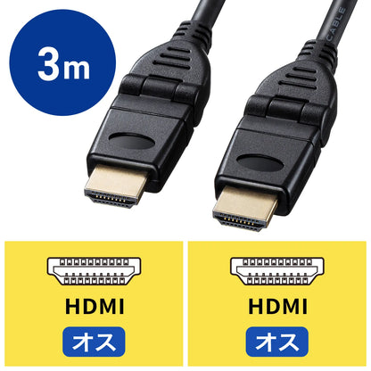 High-speed HDMI cable (3D connector) KM-HD20-3D30N