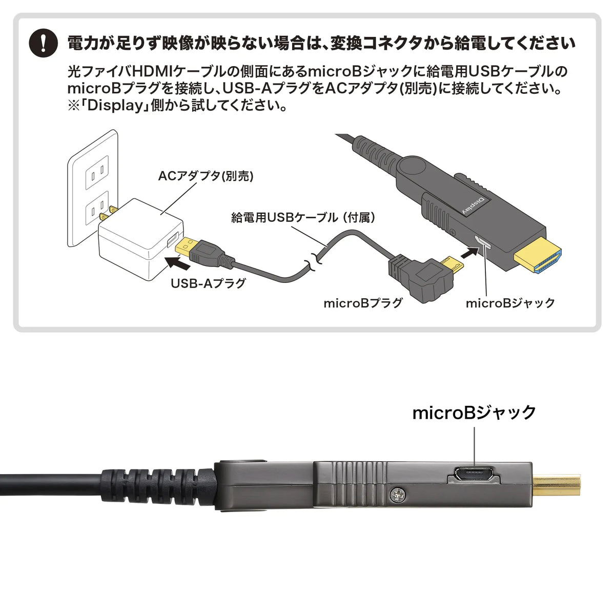 4K60Hz compatible fiber optic HDMI cable (100m) KM-HD20-PFBAD100