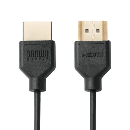 High-speed HDMI cable with Ethernet support, 1m, slim and small, KM-HD20-SS10N