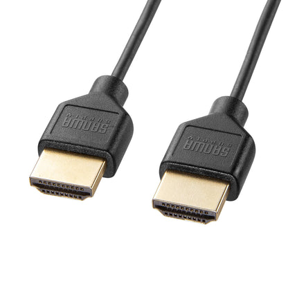 High-speed HDMI cable with Ethernet support, 2m, slim and small, KM-HD20-SS20N