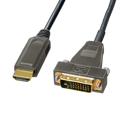 HDMI-DVI AOC (fiber optic) cable, 10m, KM-HD21-FB100