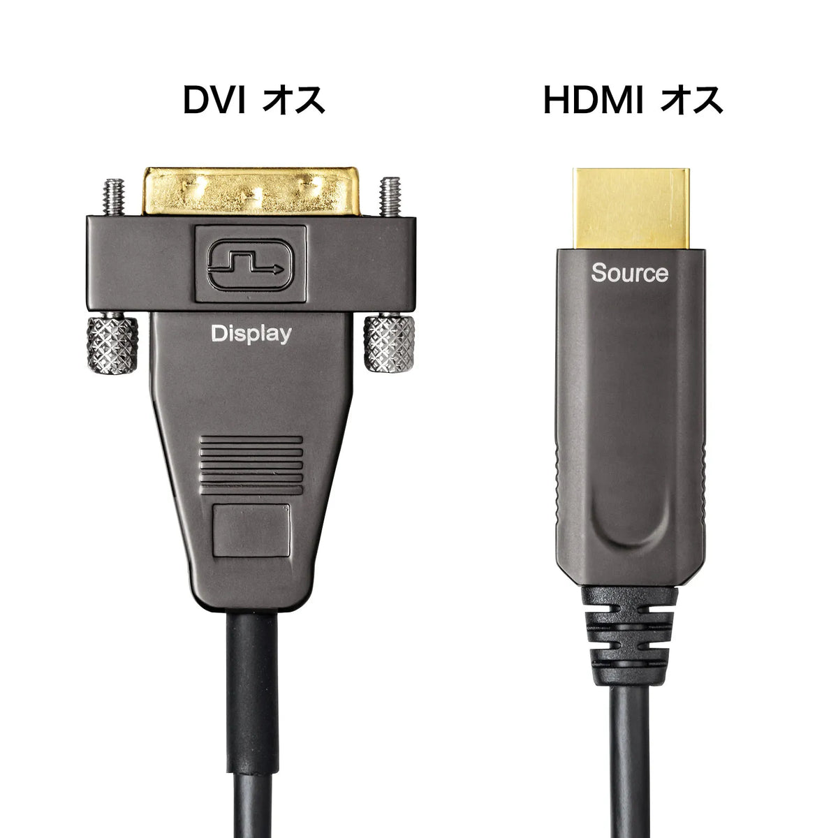 HDMI-DVI AOC (fiber optic) cable, 10m, KM-HD21-FB100