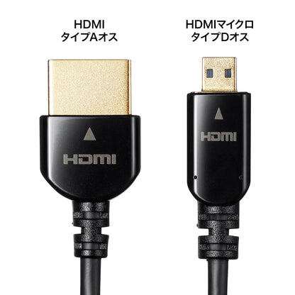 High-speed HDMI micro cable with Ethernet support KM-HD23-10K