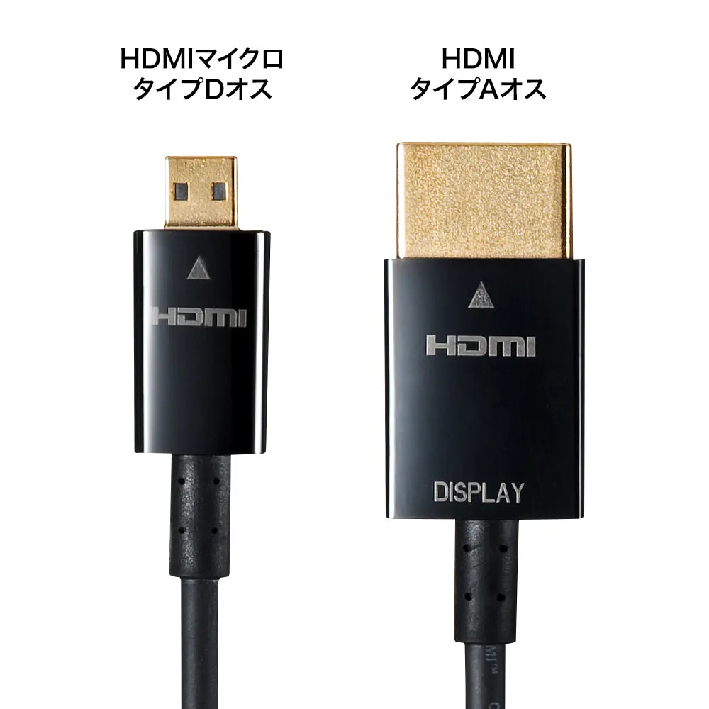 High-speed HDMI micro cable with Ethernet support, 5m, KM-HD23-A50K