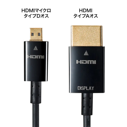 High-speed HDMI micro cable with Ethernet support, 5m, KM-HD23-A50K