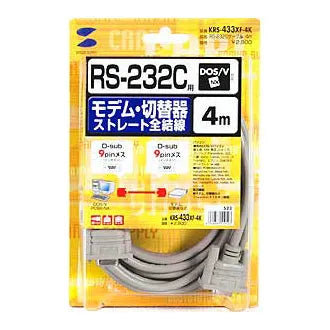 RS-232C Cable (for Modem/TA, 4m) KRS-433XF-4K