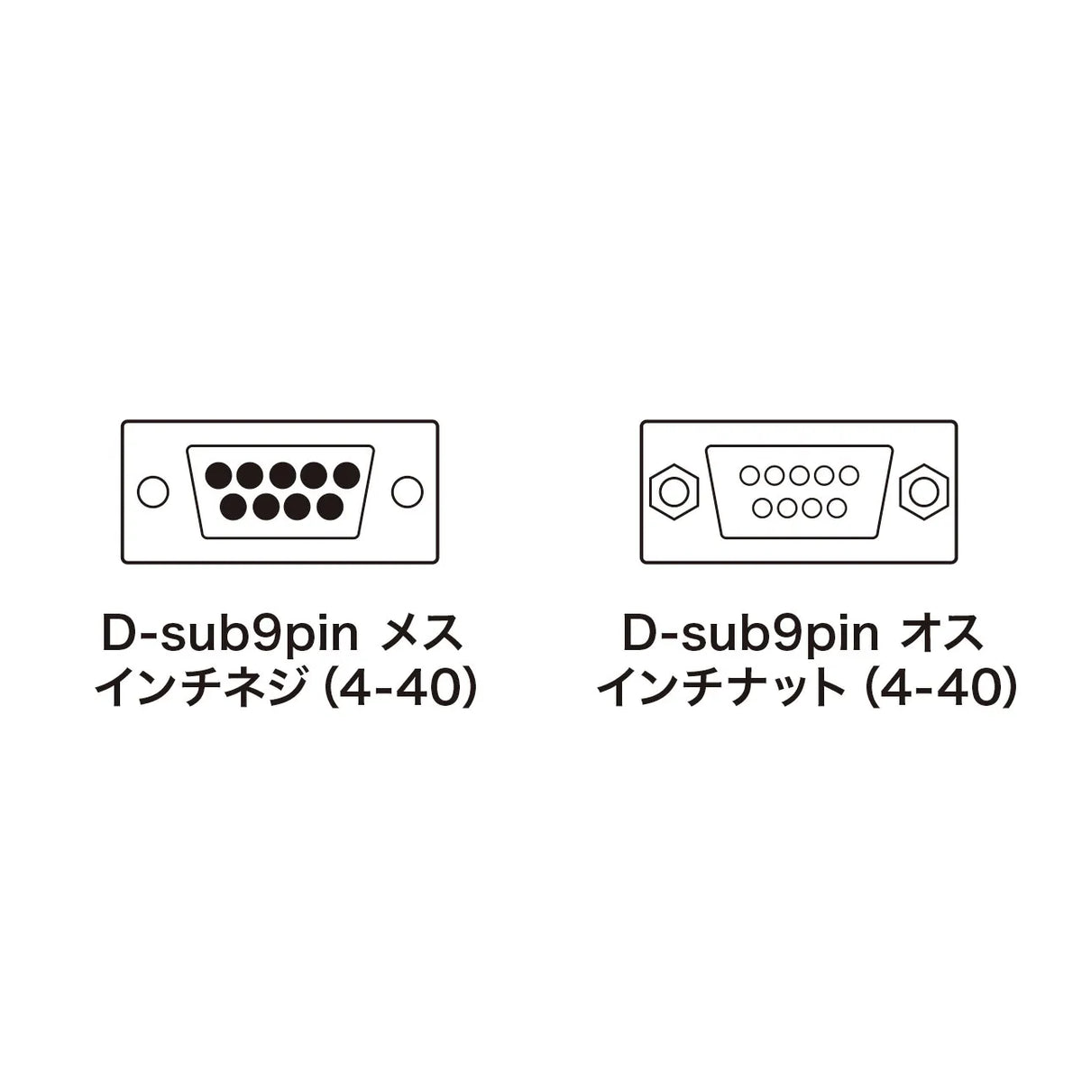 RS-232C extension cable (2m) KRS-443FM2K