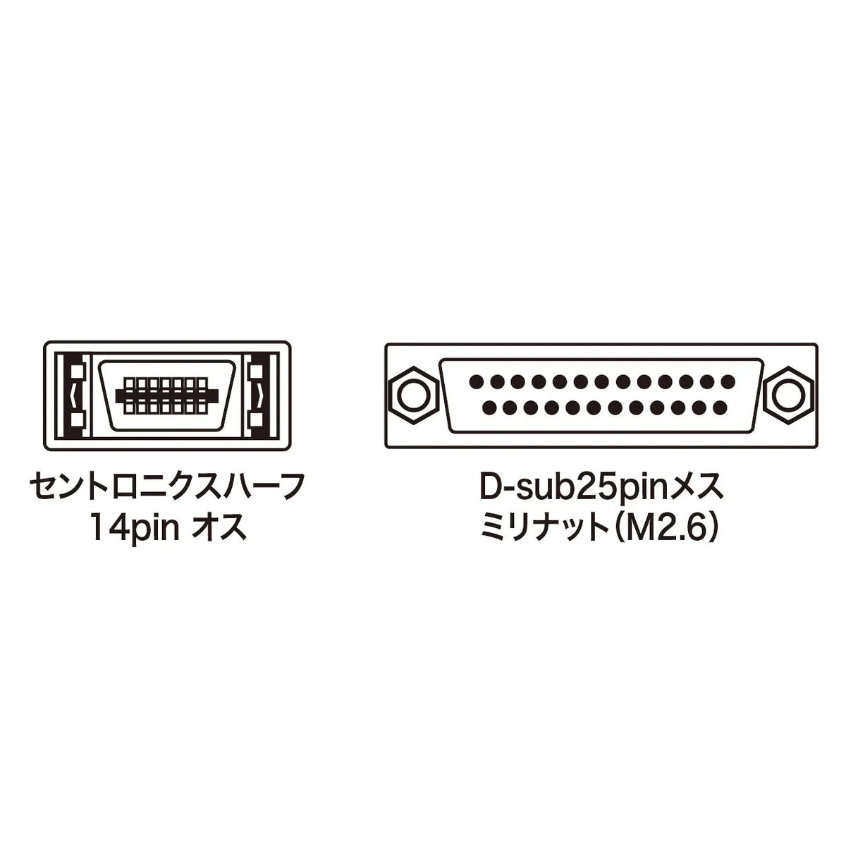 RS-232C cable compatible with NEC PC9821 notebook (for peripheral device conversion, 0.2m) KRS-HA1502FK