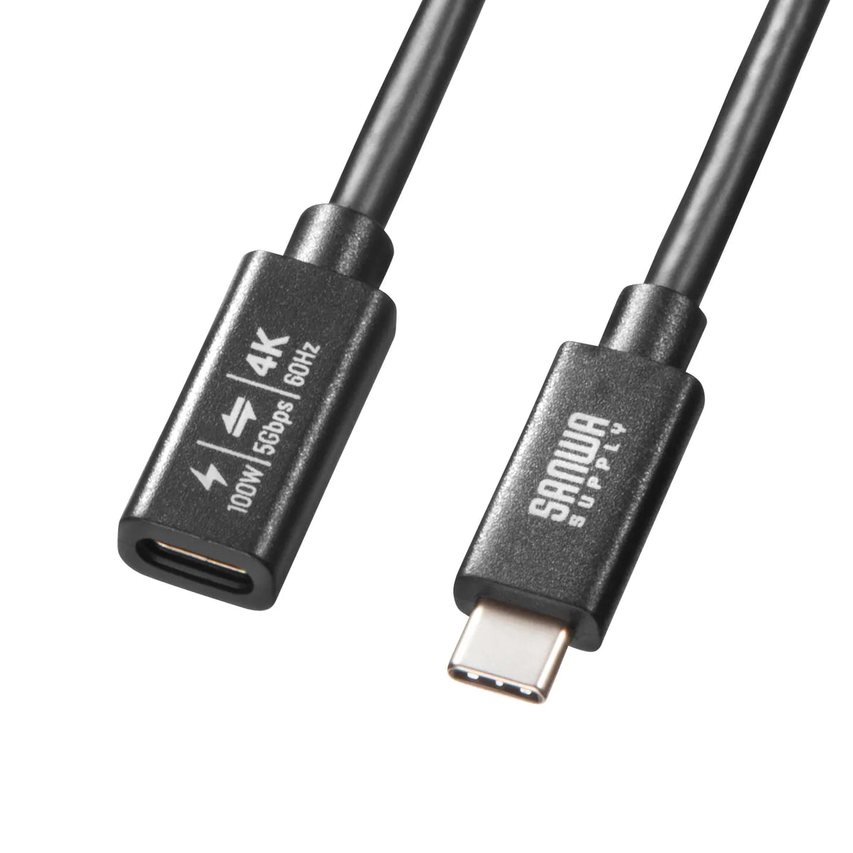 USB5Gbps Type-C延長ケーブル(PD100W・1m) KU-5GCCP100EN10