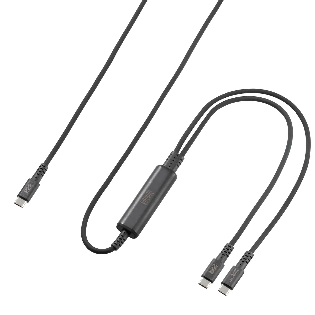 USB 2.0 Type-C Cable (Simultaneous charging and data transfer for two devices, PD 100W) KU-CCP100D12BK