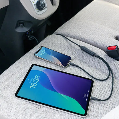 USB 2.0 Type-C Cable (Simultaneous charging and data transfer for two devices, PD 100W) KU-CCP100D12BK