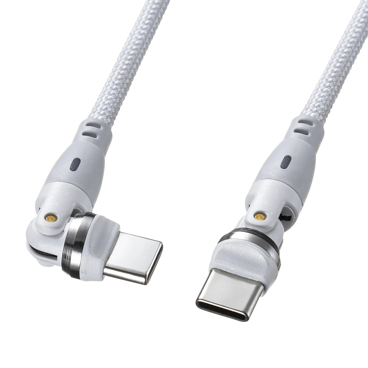 USB 2.0 Type-C dual connector 540-degree rotating cable (100W, 1.8m) KU-CCP100KAW18W