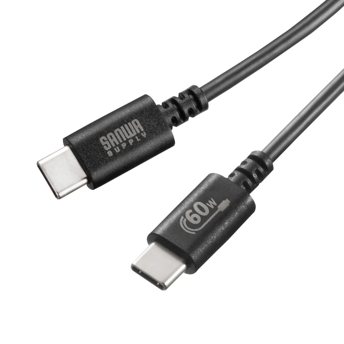USB 2.0 Type-C Cable (PD60W, 0.5m, Black) KU-CCP6005BK