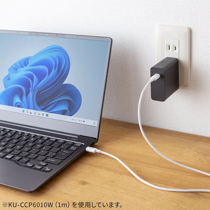 USB 2.0 Type-C Cable (PD60W, 0.5m, White) KU-CCP6005W