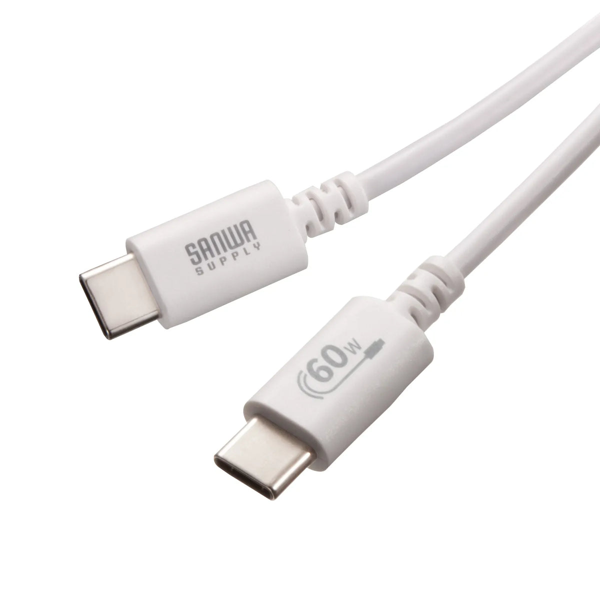 USB 2.0 Type-C Cable (PD60W, 1m, White) KU-CCP6010W