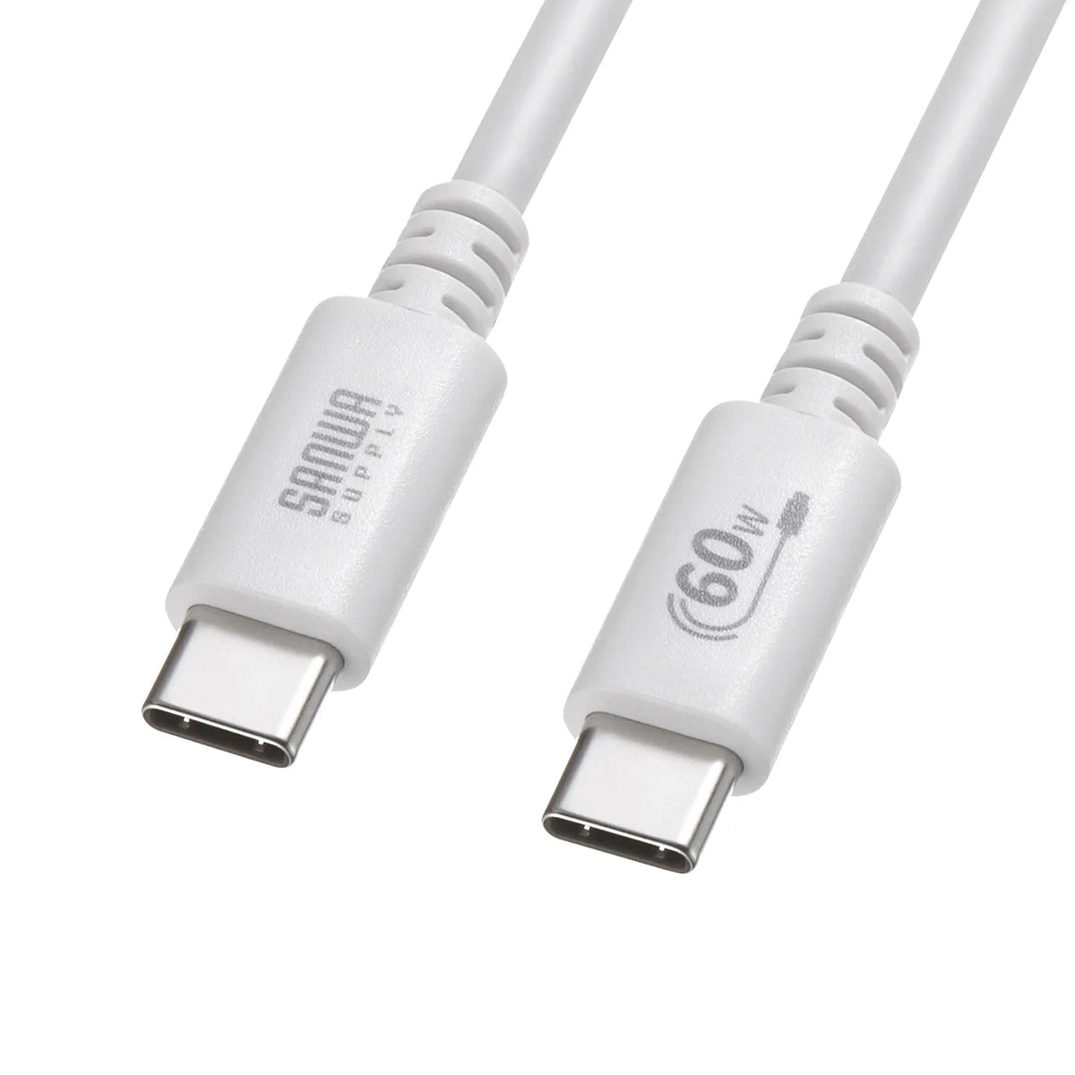 USB 2.0 Type-Cケーブル（PD60Ｗ・3m・ホワイト） KU-CCP6030W
