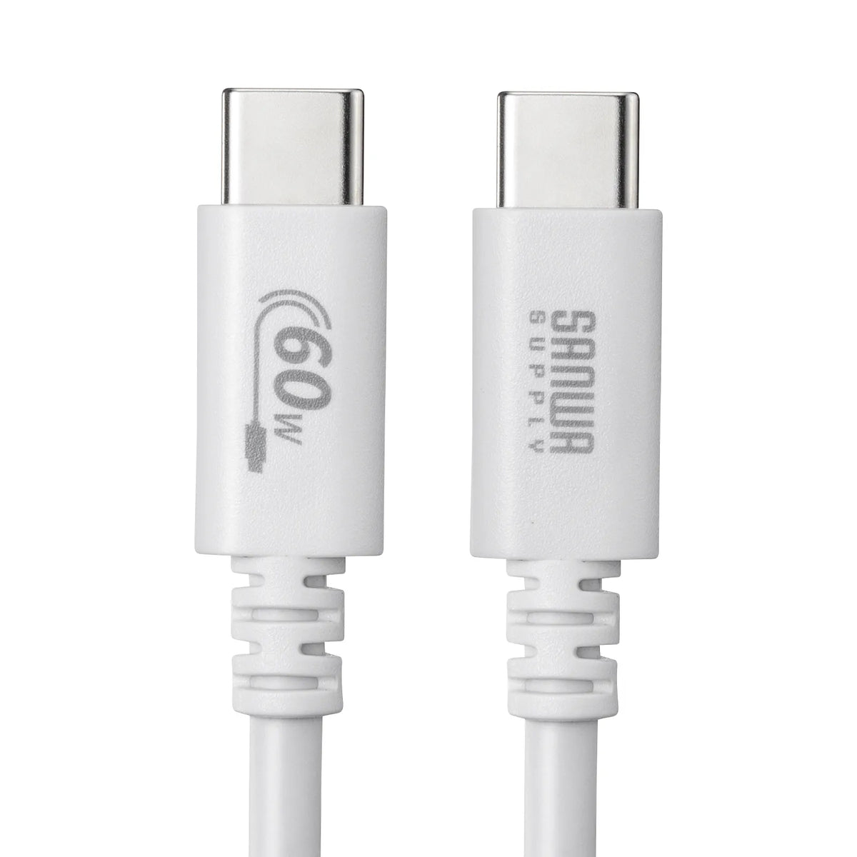 USB 2.0 Type-Cケーブル（PD60Ｗ・3m・ホワイト） KU-CCP6030W