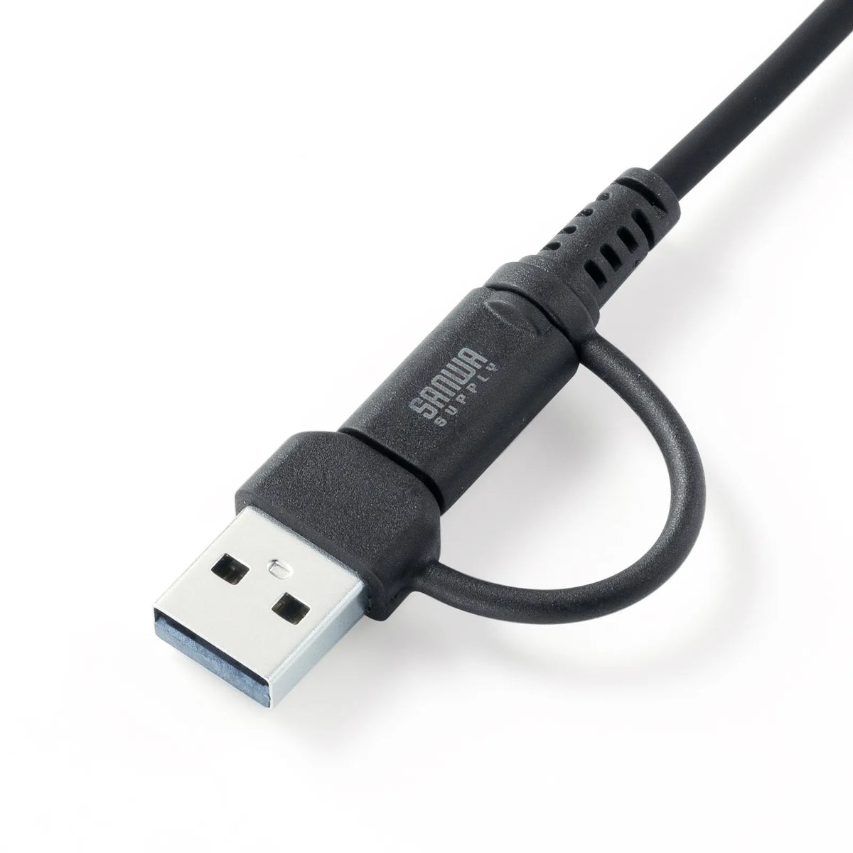 USB 2.0 Type-C Cable (with C to A adapter, PD60W, Black) KU-CCP60ACC10BK