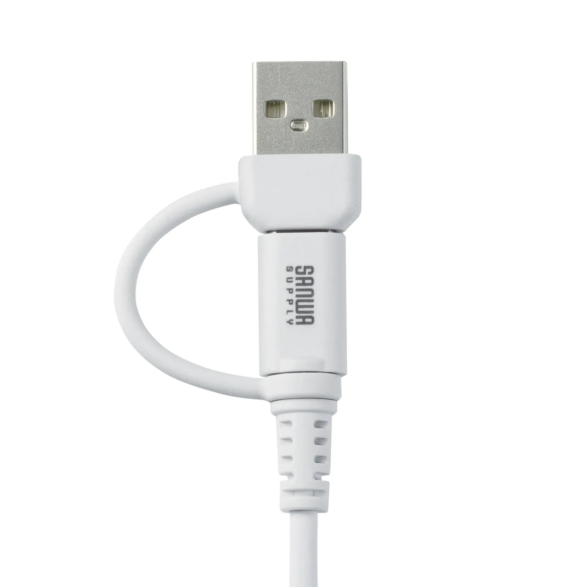 USB 2.0 Type-C Cable (with C to A adapter, PD60W, White) KU-CCP60ACC10W