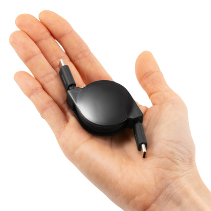 USB2.0 Type-C 巻取りケーブル PD60W ブラック KU-CCP60M08BK